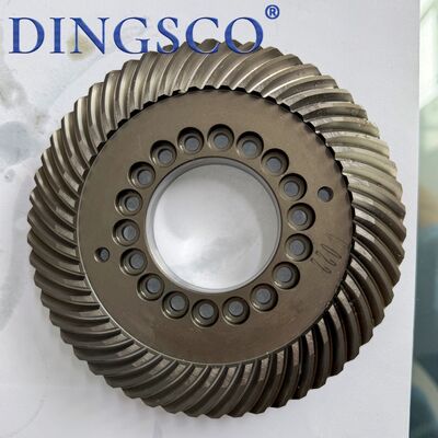 DINGSCO スパイラルベベルギア 合金鋼 熱処理 CNC加工 ヘビーデューティーギア